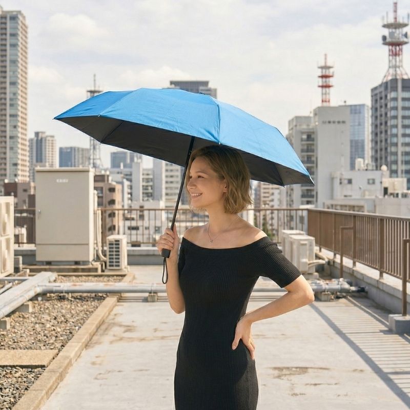 estaa エスタ ハニカム断熱パラソル 60cm 晴雨兼用 折りたたみ傘 遮光