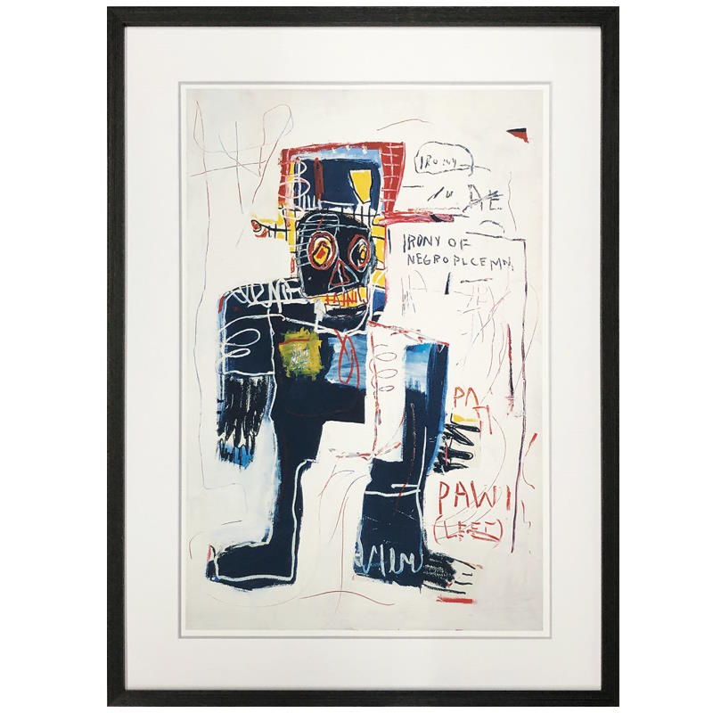 ジャン＝ミシェル バスキア Irony of Negro Policeman アート パネル 壁掛けアート 近代アート ウォールアート インテリア  Jean＝Mechel Basquiat-7dials(セブンダイヤルズ)本店
