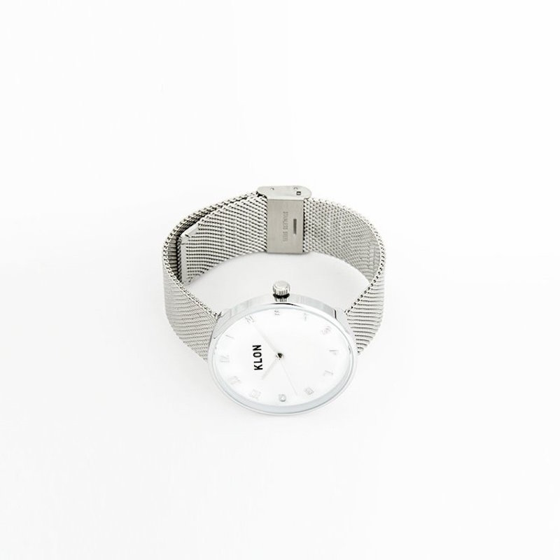 KLON/クローン MOCK NUMBER -SILVER MESH- Ver.SILVER 40mm 腕時計