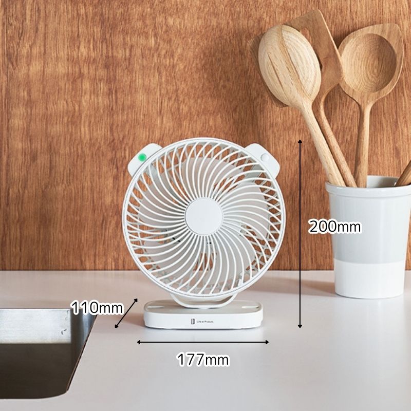 暑さ指数表示付人感センサーマグネットファン 室温の暑さ指数がわかる