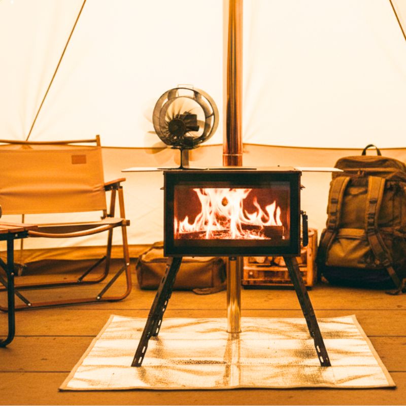 Mt.SUMI/マウントスミ ストーブファン S60 薪ストーブの上に置く60度