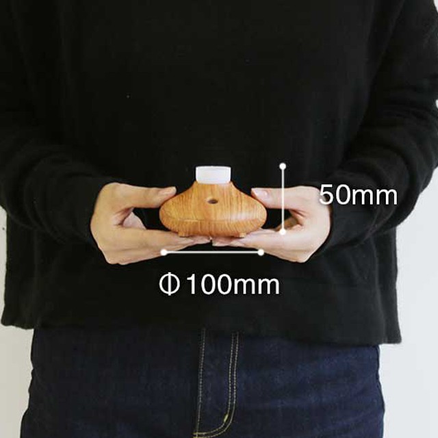 PRISMATE ペットボトル式加湿器 -wood- PR-HF024 手のひらサイズの