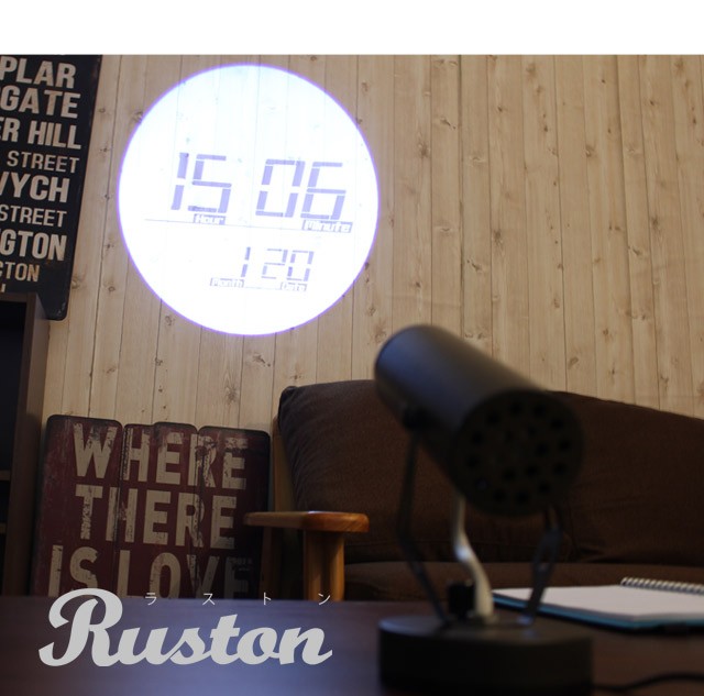 ラストン プロジェクションクロック RUSTON/ラストン プロジェクションクロック Projection Clock