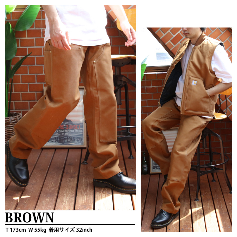 カーハート　ブラウン　カーゴ　ペインター　パンツ　メンズ　40×30 Carhartt カーハート ダック ペインターパンツ メンズ ワーク