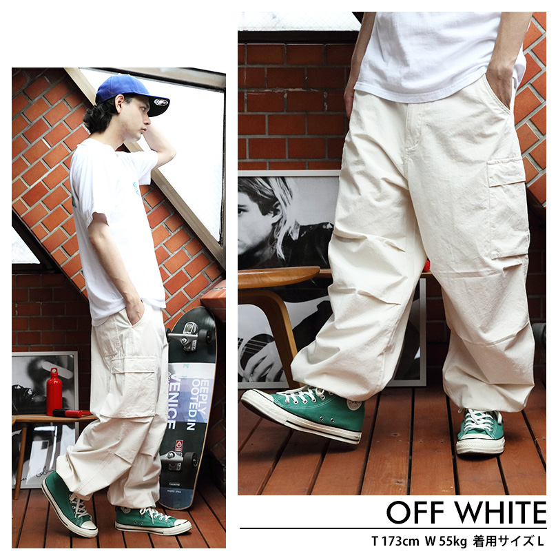 8 スノーパンツ メンズ ワイドカーゴパンツ アメカジ : 8(eight