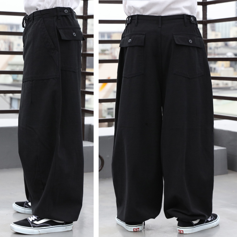 8 スノーパンツ メンズ オーバー ビッグ カーゴパンツ : 8(eight