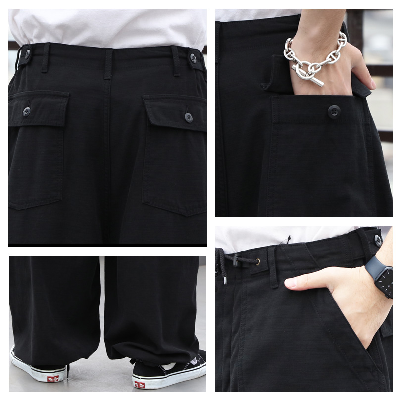 8 スノーパンツ メンズ オーバー ビッグ カーゴパンツ : 8(eight