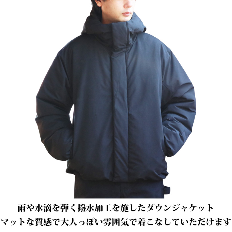 8 撥水加工 ポリピーチ 中綿 防風 ダウンジャケット ブルゾン : 8