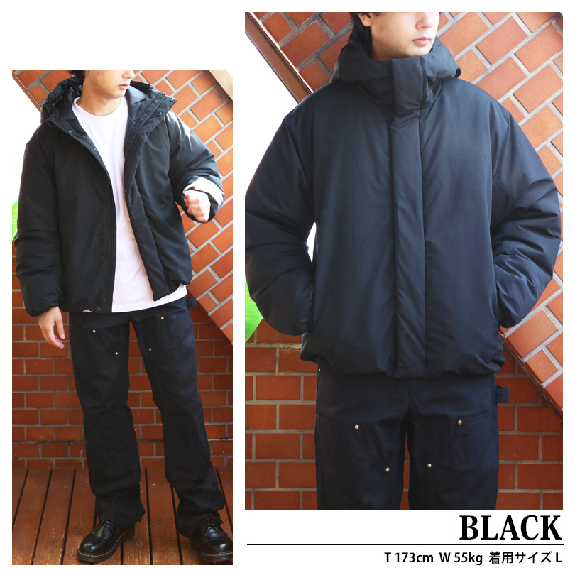 8 撥水加工 ポリピーチ 中綿 防風 ダウンジャケット ブルゾン : 8