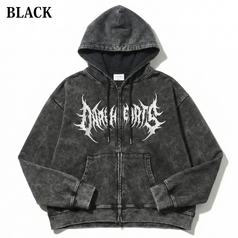 8 製品加工ロゴジップパーカー メンズ パーカー ショート丈 : 8(eight