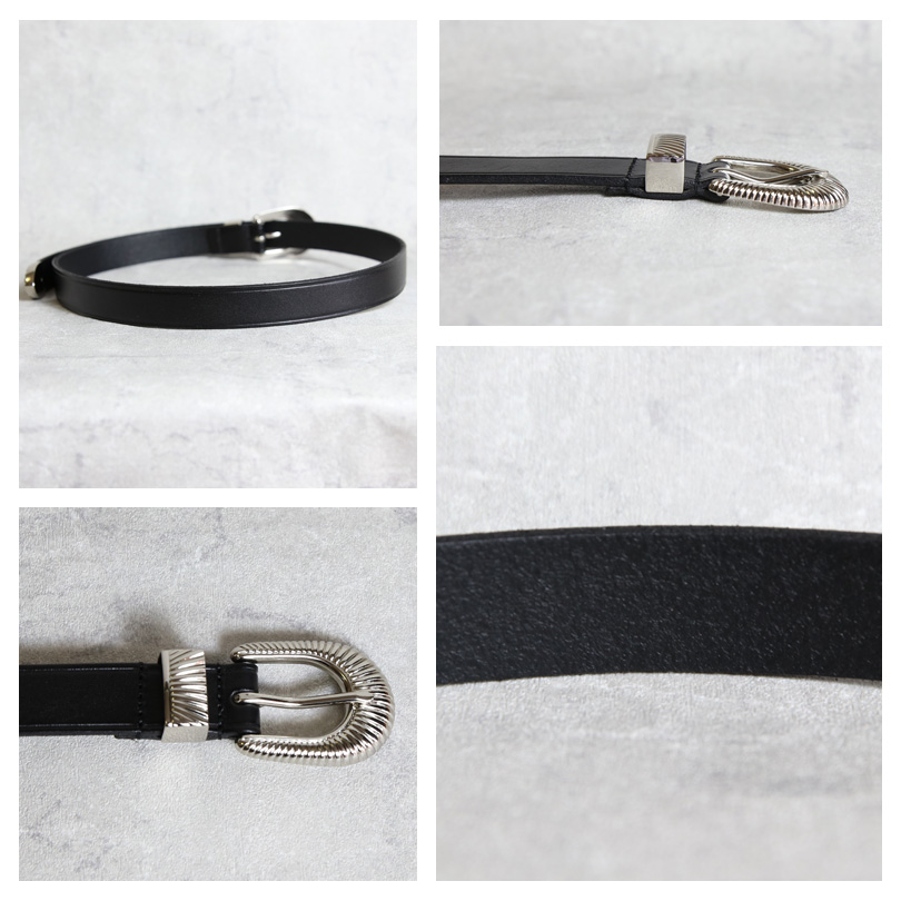 8 ウエスタンベルト メンズ ベルト レザー 革 皮 ナロー 25mm : 8