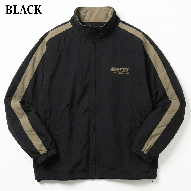 8 ウェーブ切替 ナイロンブルゾン メンズ ブルゾン ドローコード : 8