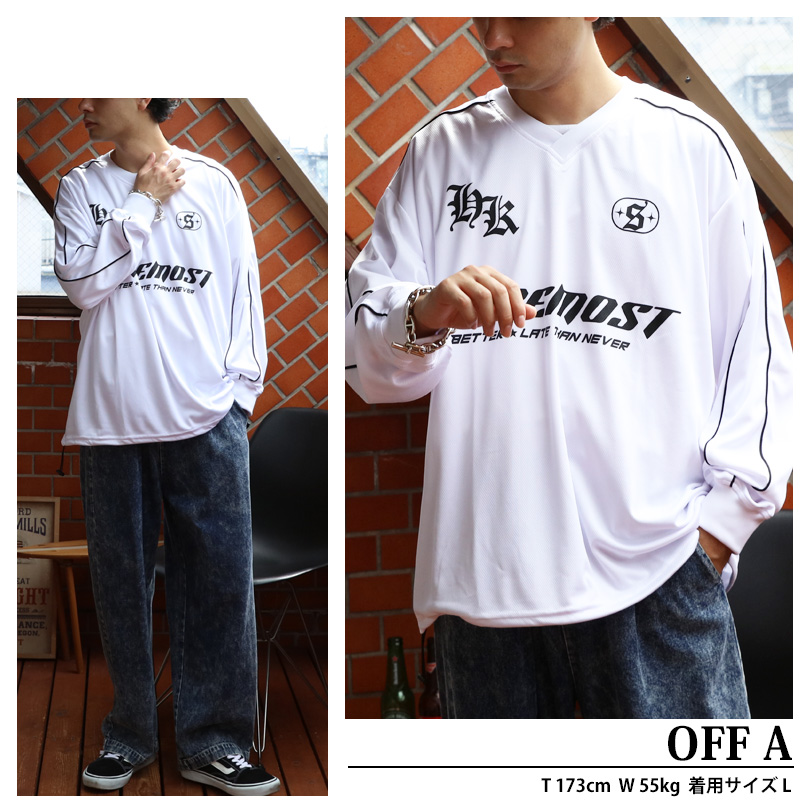 8 ユニフォームデザイン ロンT メンズ レディース ゲームシャツ : 8