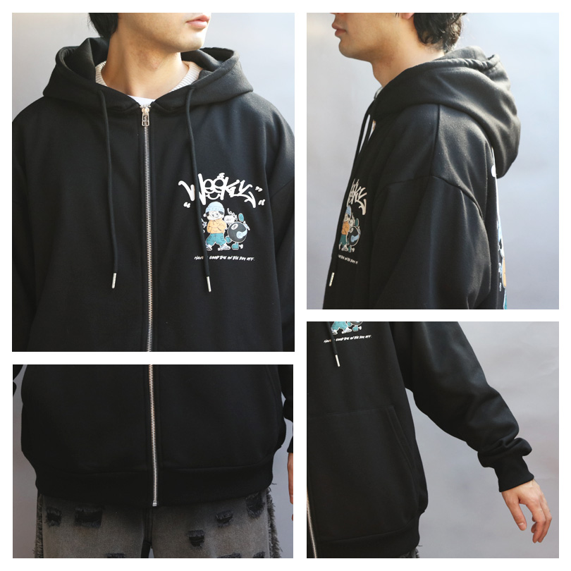 90s DC パーカー ブラック プリント ストリート L 90s DC パーカー ブラック プリント ストリート L メンズ