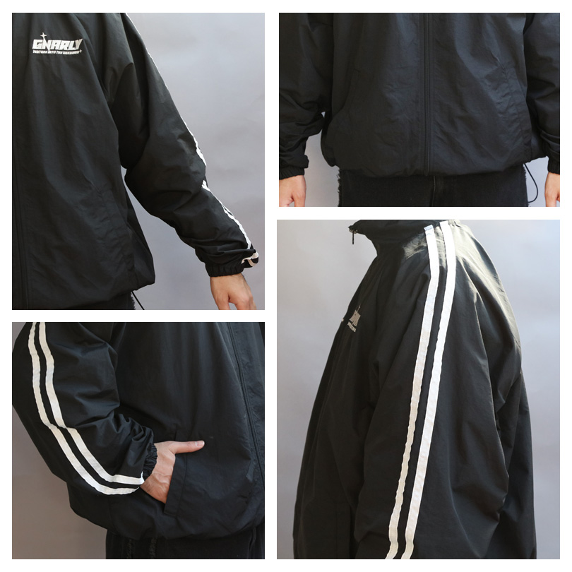 8 ナイロンブルゾン メンズ ジャケット 袖ライン 撥水 短丈 : 8(eight