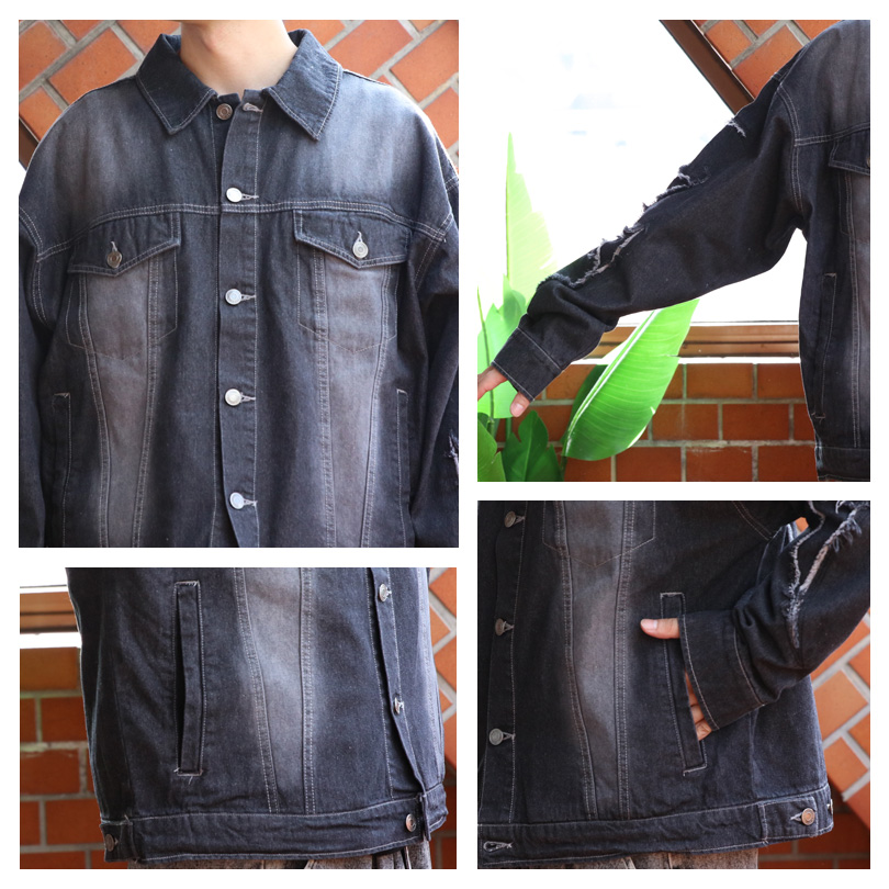 8 トライバル刺繍Gジャン メンズ デニムジャケット トライバル柄 刺繍