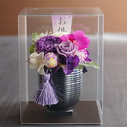 プリザーブドフラワー お供え 【花愛】お悔やみ 花 仏花 花ギフト 供花