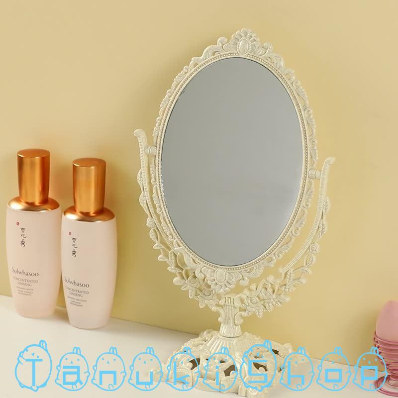 卓上ミラー　アンティーク　レトロ　鏡台 アンティーク テーブルミラー st67p光沢仕上げ イタリア製 | 鏡 ミラー