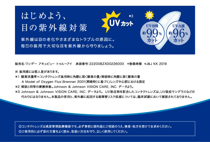 jj ワンデーアキュビュートゥルーアイ 90枚パック 遠視用 2箱セット 1日交換 コンタクトレンズ 医療機器承認番号  22200BZX00226000 :jj-09-02-e:クイックコンタクト - 通販 - Yahoo!ショッピング