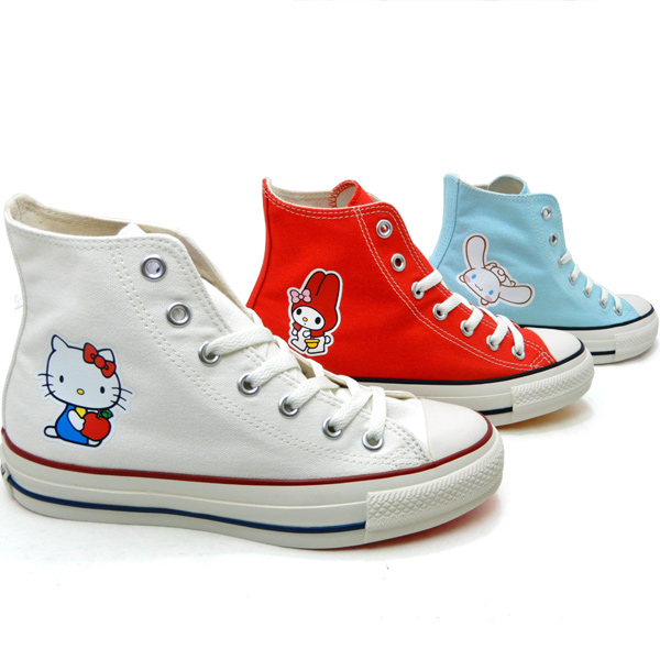 楽天市場】【数量限定】【CONVERSE】ALL STAR Ⓡ HELLO KITTY HI 1SD510 WHITE コンバース オールスター Ⓡ  ハローキティ ＨＩ ホワイト 大人靴 スニーカー シューズ リボン サンリオ コラボ かわいい キティちゃん ハイカット : Size