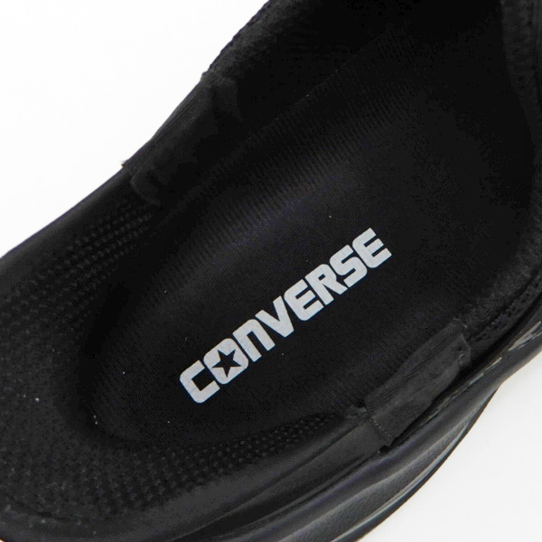 CONVERSE（コンバース） スリッポン スニーカー レディース 黒 脱ぎ