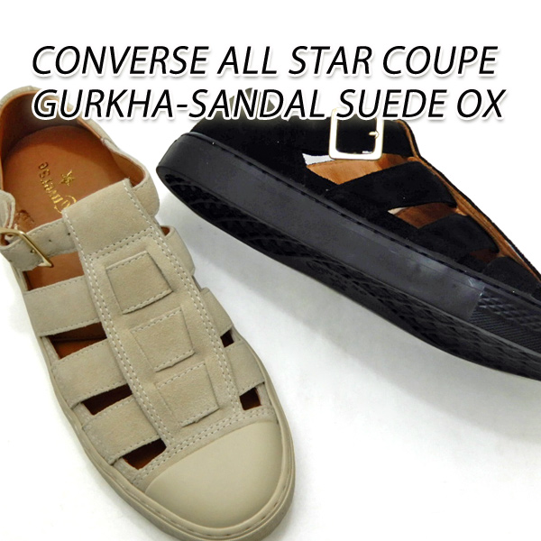 コンバース グルカサンダル メンズ スエード CONVERSE ALL STAR COUPE GURKHA-SANDAL SUEDE OX セール  送料無料