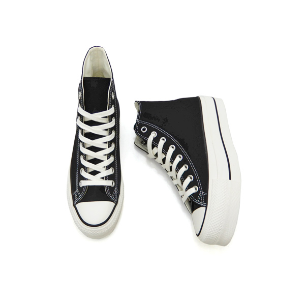 CONVERSE（コンバース） スニーカー レディース 黒 厚底 ハイカット