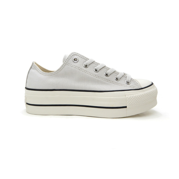 【美品】ALL STAR グレー 厚底スニーカー CONVERSE コンバース スニーカー レディース 靴 灰色 グレー