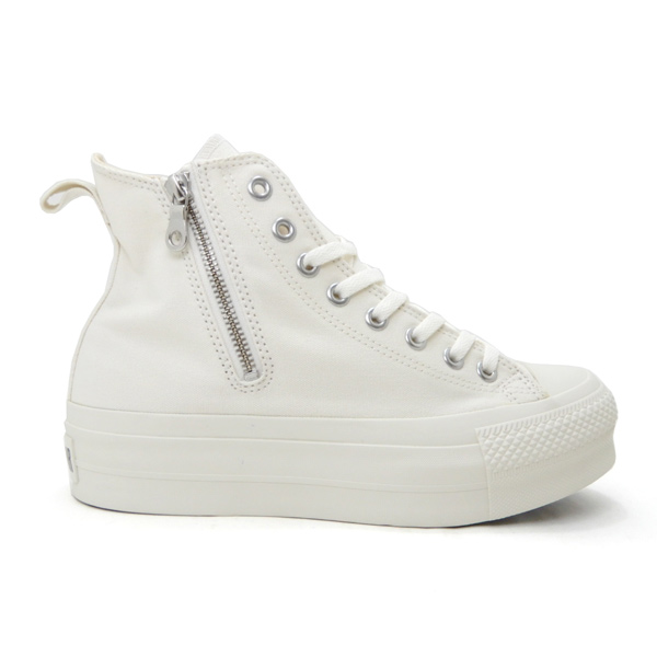 CONVERSE（コンバース） メンズ スニーカー ジップ 白 厚底 CONVERSE