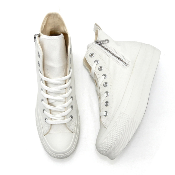 CONVERSE コンバース メンズ スニーカー ジップ 白 厚底 ALL