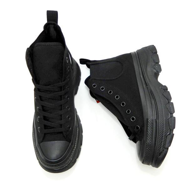 【極美品】コンバース トレックウェーブ サイドゴア ブラック キャンバス 厚底 コンバース｜converse レディース 通販 converse コンバース