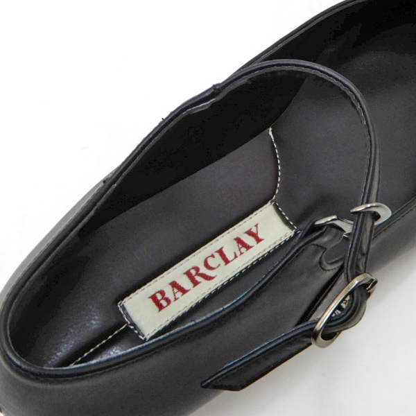 BARCLAY（バークレー） パンプス 本革 黒 ストラップ 2037 2E 定番
