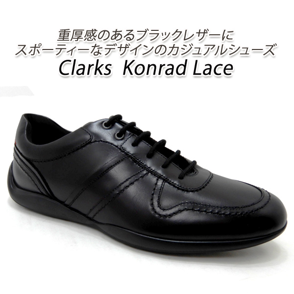 Clarks◇シューズ/26.5cm/BLK/レザー-