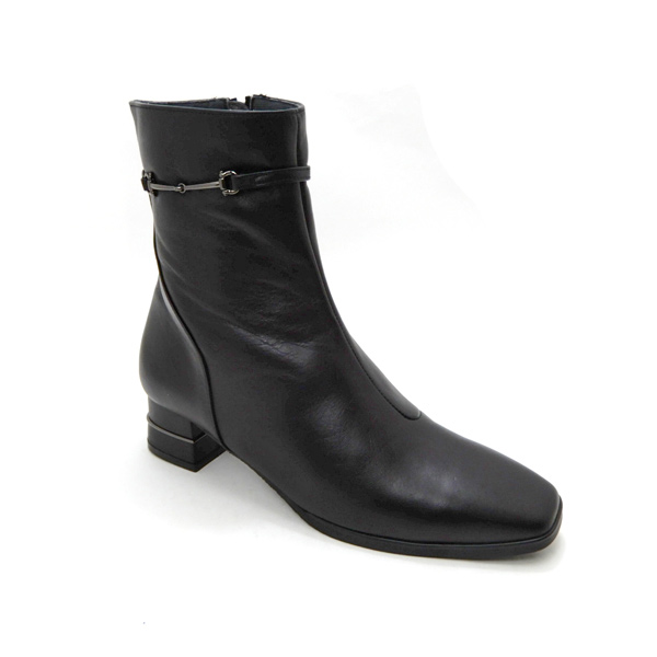 FIZZ REEN（フィズリーン） ブーツ レディース 幅広 黒 革 日本製