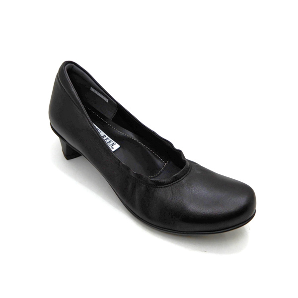 FIZZ REEN フィズリーン パンプス 幅広 本革 黒