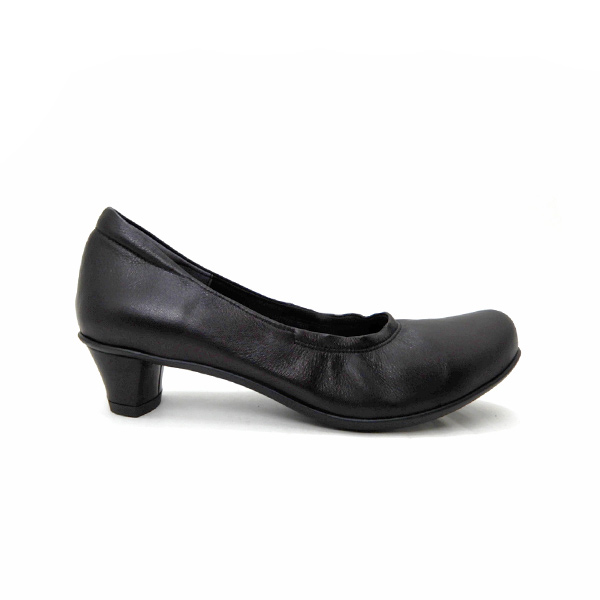 FIZZ REEN フィズリーン パンプス 幅広 本革 黒