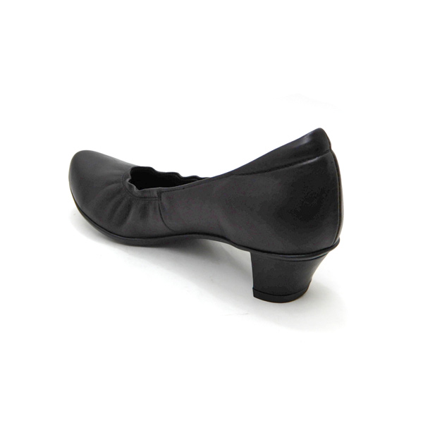 FIZZ REEN フィズリーン パンプス 幅広 本革 黒