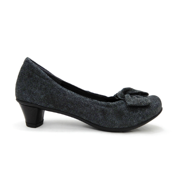 FIZZ REEN（フィズリーン） 23.5cm パンプス ローヒール リボン 本革