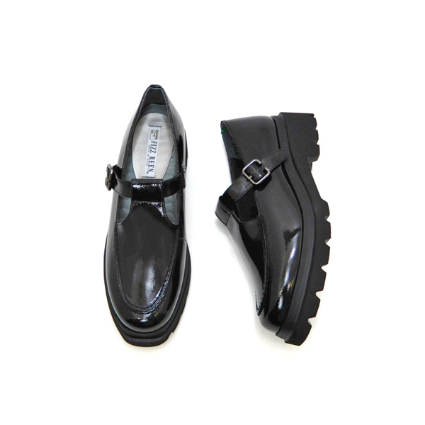 FIZZ REEN（フィズリーン） 靴 レディース 黒 T ストラップ シューズ