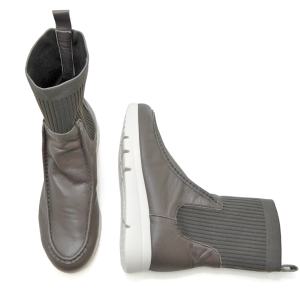 FIZZ REEN（フィズリーン） ショートブーツ レディース グレー 幅広 4E