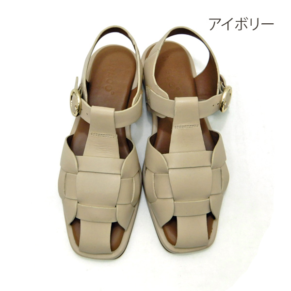 20％オフ】KISCO サンダル レディース 本革 レザー バックバンド