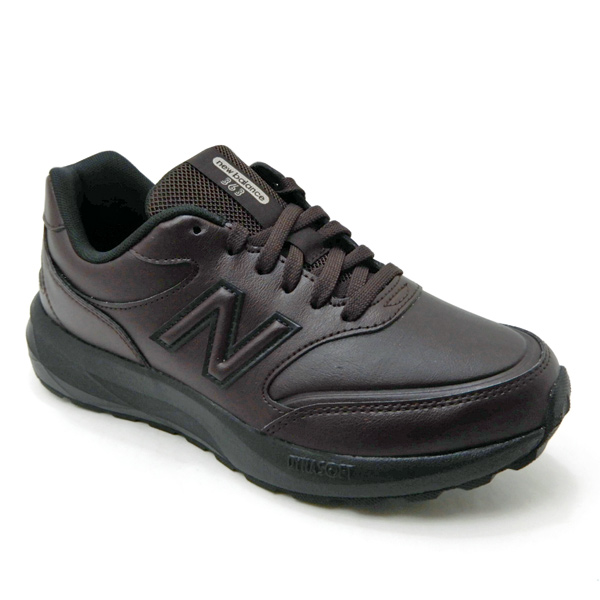 New Balance ニューバランス スニーカー メンズ 幅広4E 茶 軽量
