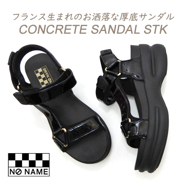 NO NAME 厚底 スポーツ サンダル レディース ストラップ 黒