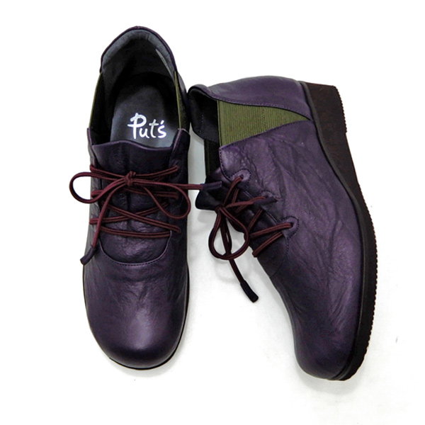 30％オフ】ショート ブーツ レディース 本革 軽量 幅広 3E 日本製 クロ