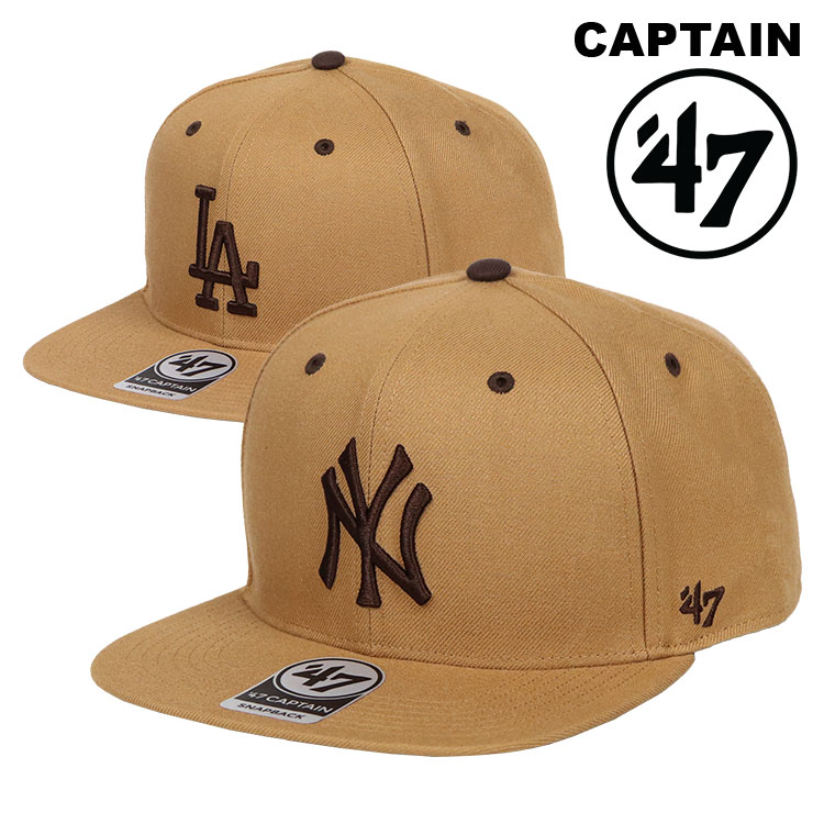 47 キャップ メンズ レディース メジャーリーグ ロゴ ブランド ベースボールキャップ ヤンキース ドジャース NY LA キャプテン 帽子 トフィー