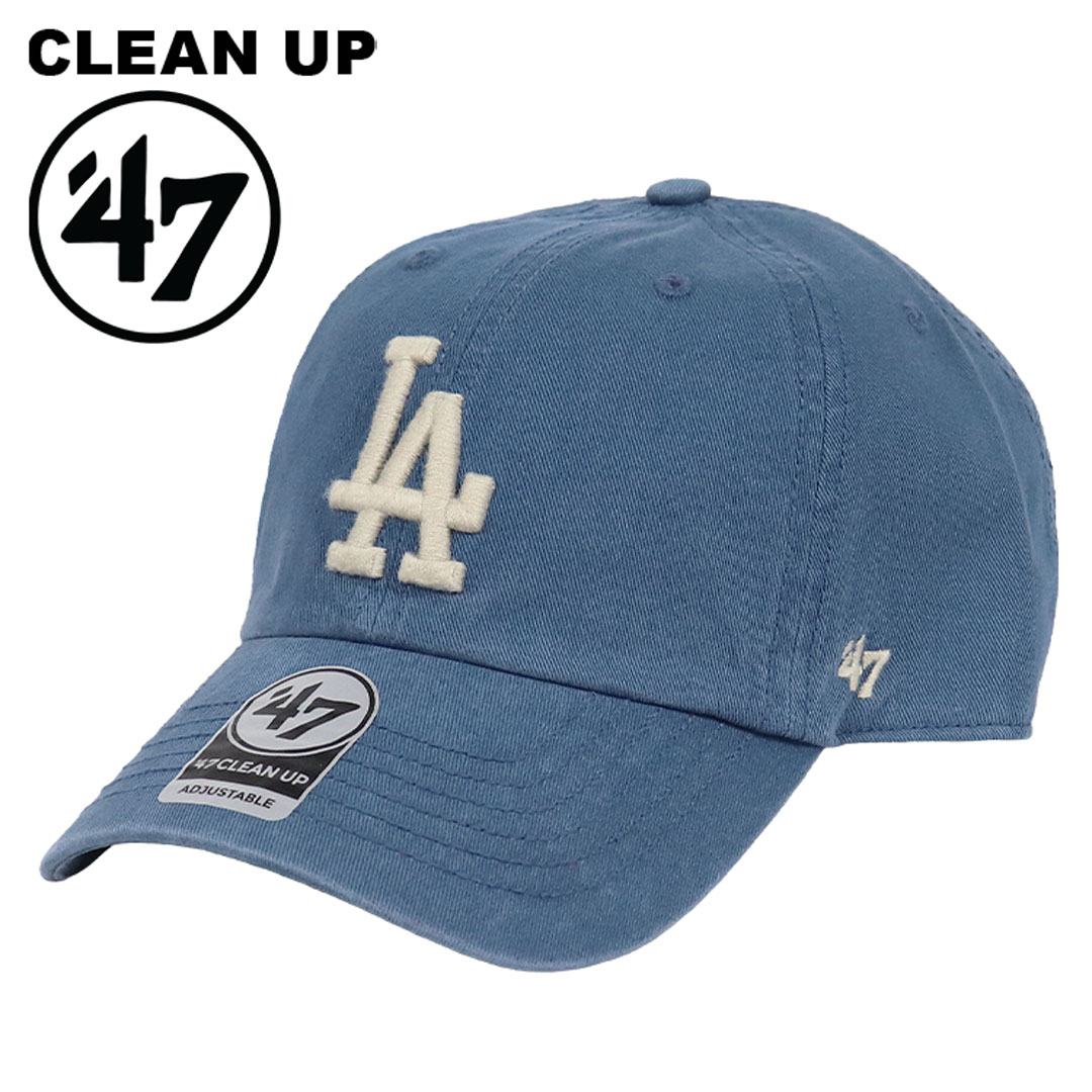 47 キャップ ロサンゼルス・ドジャース レイクショア ローキャップ メンズ レディース メジャーリーグ クリーンナップ 帽子 ブランド LA ロゴ  ウォッシュ加工
