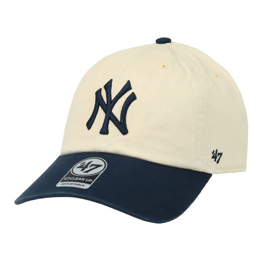 47 キャップ ヤンキース メンズ レディース クリーンナップ NY ロゴ CL 47Brand キャップ メンズ レディース ヤンキース クリーンナップ