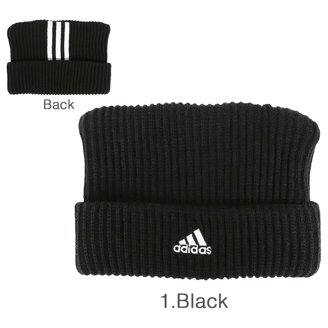 adidas アディダス ニットキャップ スクエア ニット帽 猫耳