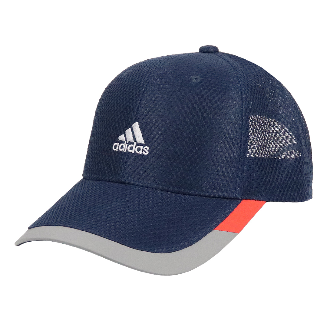 アディダス ライトメッシュキャップ メンズ レディース 帽子 adidas スポーツ ロゴ キャップ 吸湿速乾 洗濯機洗い ポリジン 防臭 抗菌 カラーファスト 男女兼用｜99headwearshop｜05