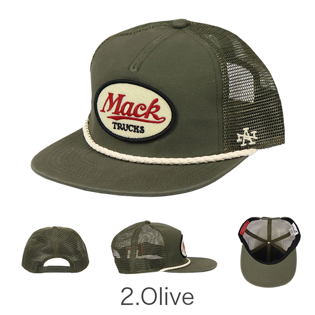 Mackアメリカンニードル マックトラック帽子新品未刺繍トラッカー海外限定　黄色 Mackアメリカンニードル マックトラック帽子新品未刺繍